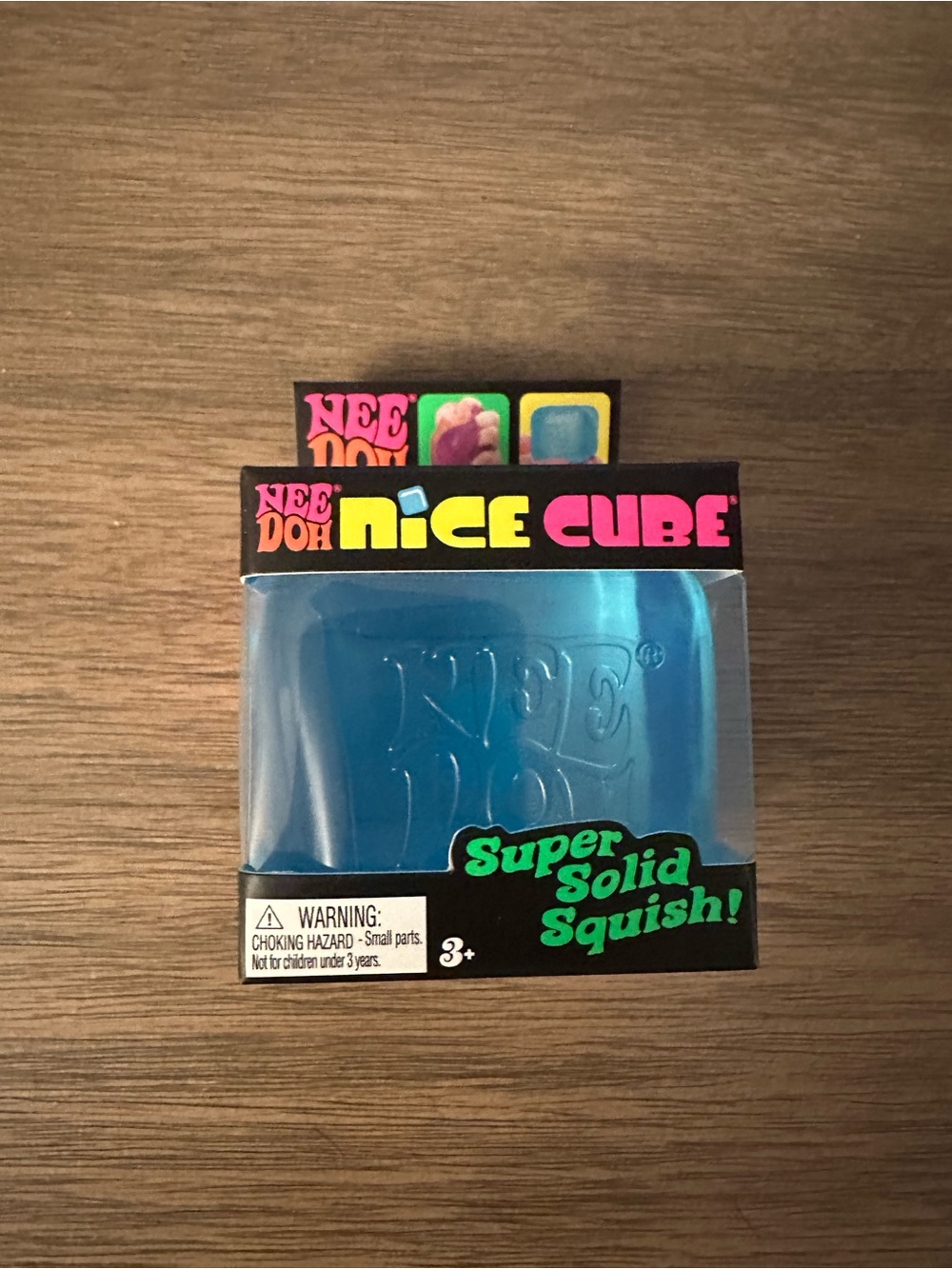 Nee Doh Nice Cube Super Solid Squish - Blue